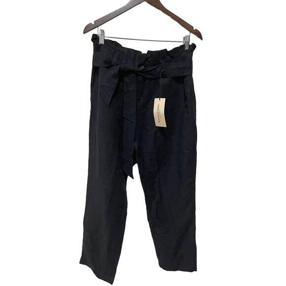 Scotch & Soda DAISY HIGH RISE STRAIGHT LEG PAPERBAG TROUSERS Size large - Picture 8 of 8